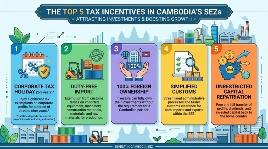 The Top 5 Tax Incentives in Cambodia's SEZs