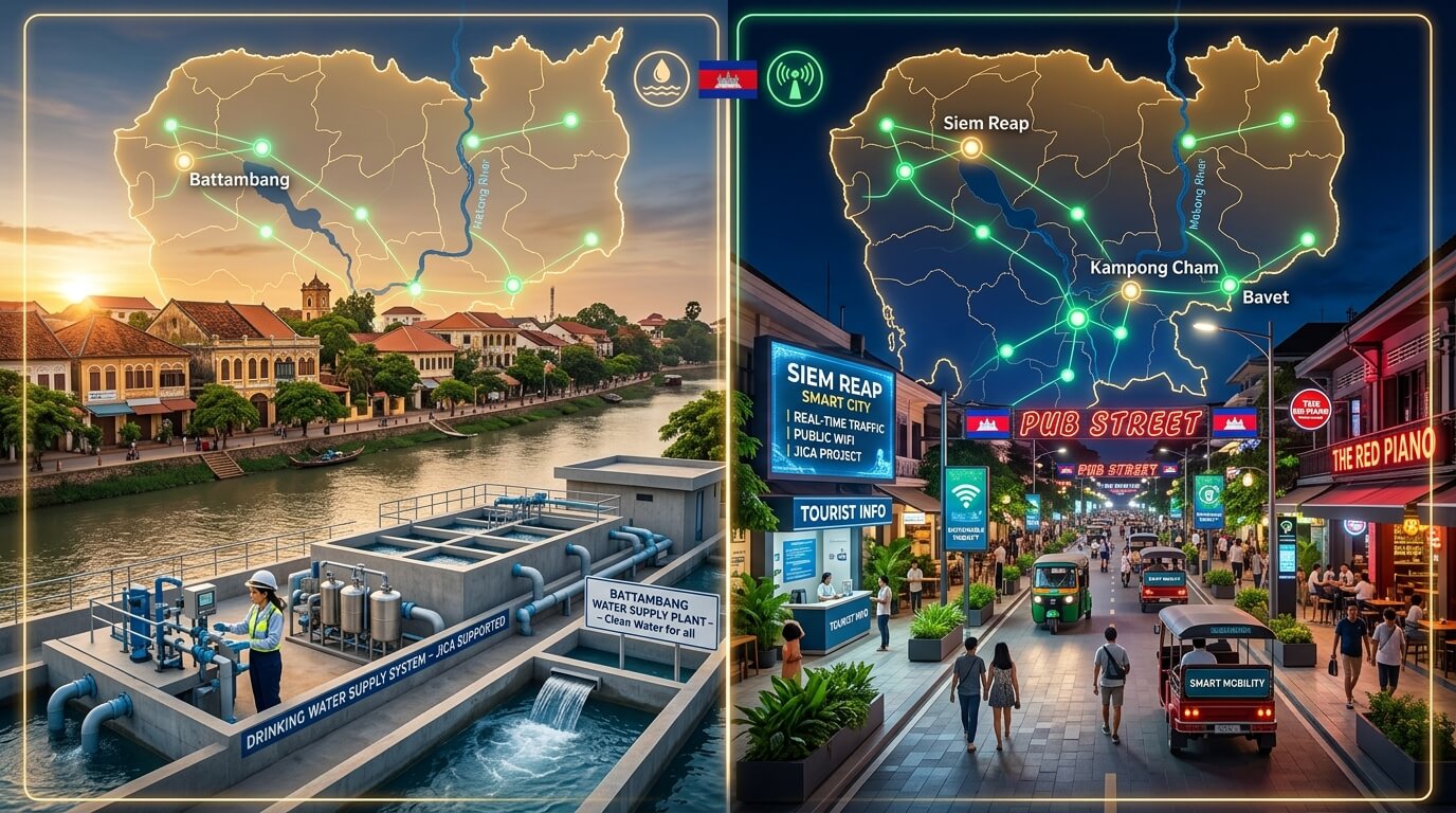 Cambodia secondary cities infrastructure